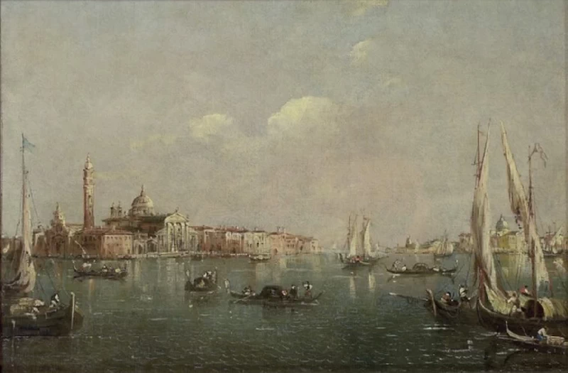 La laguna con l'isola di San Giorgio - Ashmolean Museum, University of Oxford